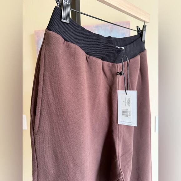 WeWoreWhat Cotton Slim Leg Joggers Women’s size small Black and Brown - Picture 4 of 5